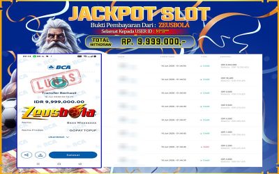 Bukti Kemenangan Member Setia Kami M*B** Sebesar Rp 9.999.000 di Permainan Wild Bounty Showdown
