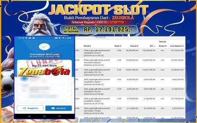 Bukti Kemenangan Member Setia Kami G*SK***8 Sebesar Rp 17.191.925 di Permainan Habanero Direct 2
